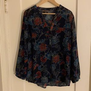 Gap blue blouse XL